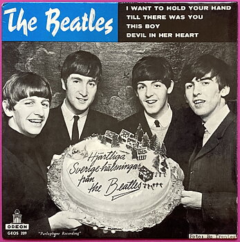 BEATLES - I want to hold your hand +3 Swe EP 1963 