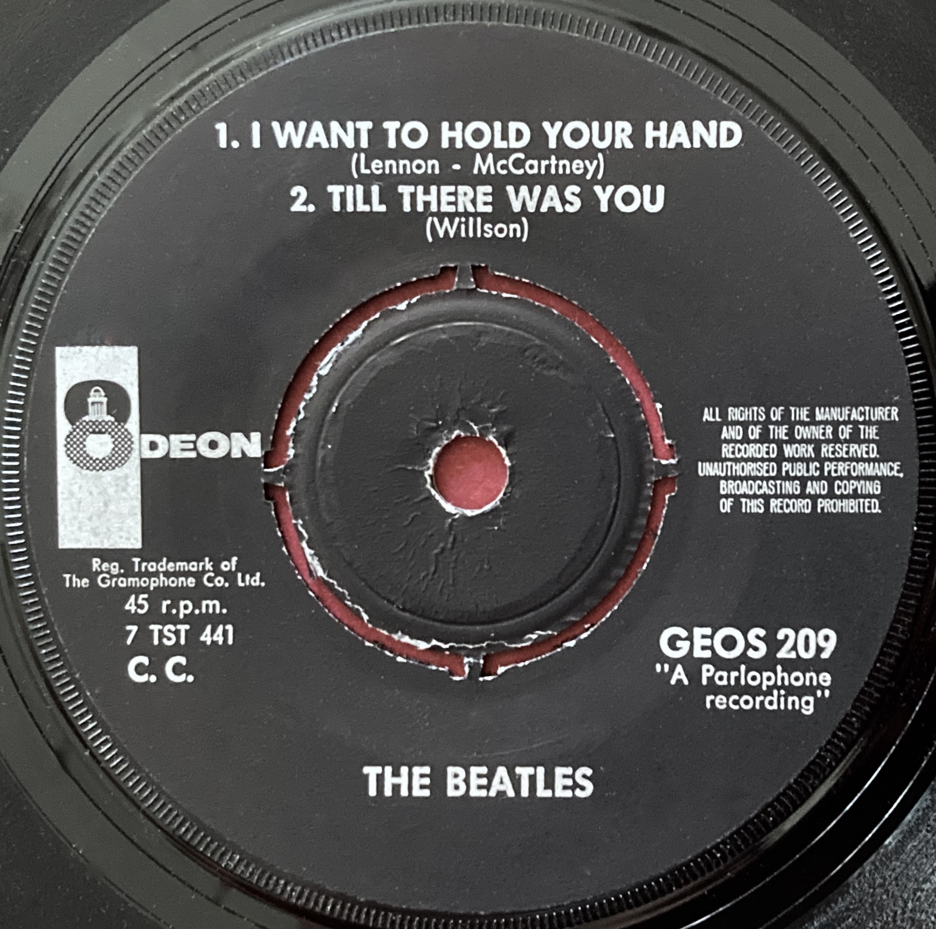 BEATLES - I want to hold your hand +3 Swe EP 1963  - 3