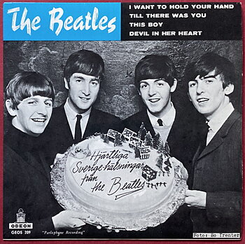 BEATLES - I want to hold your hand +3 Swe EP 1963 