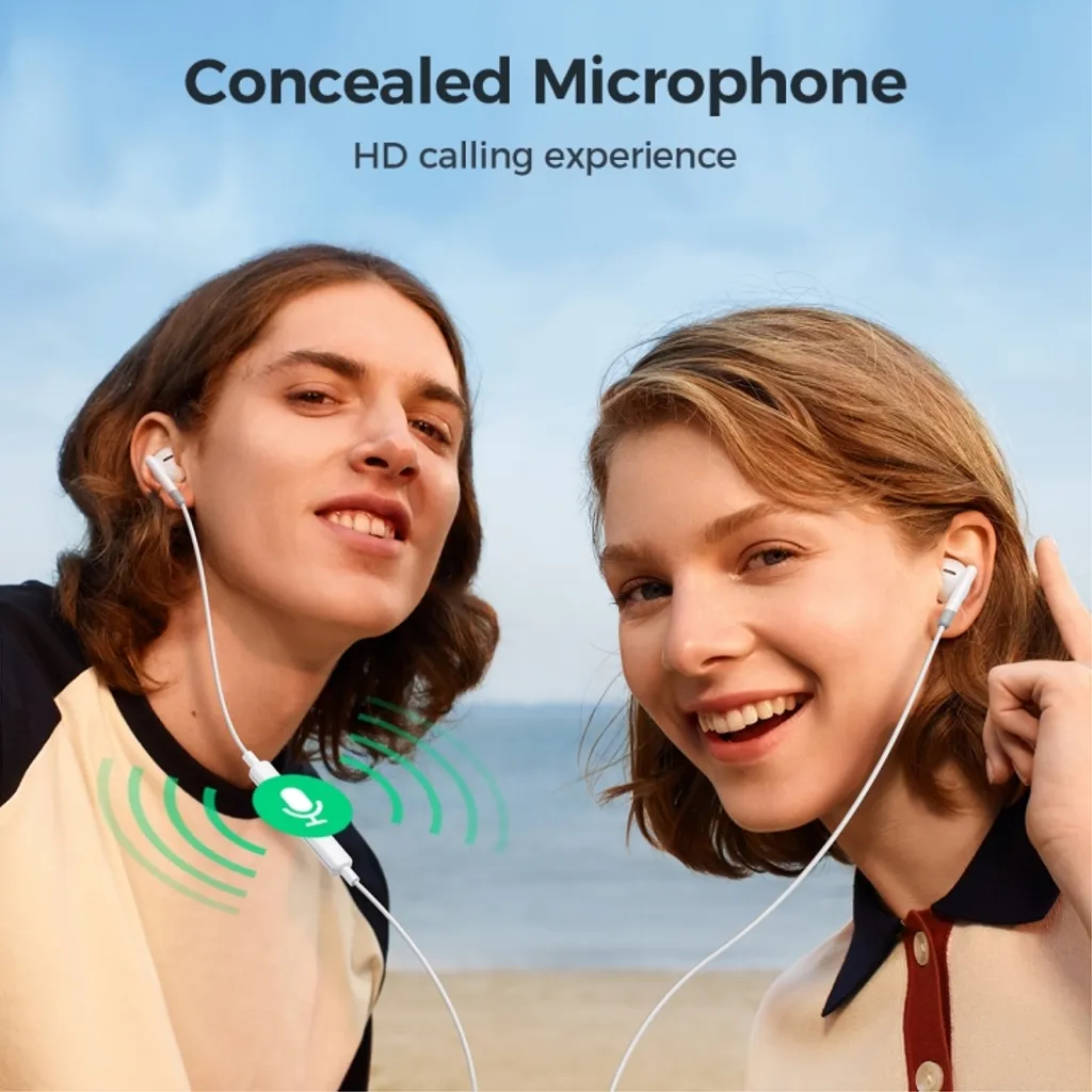SiGN Wired Series Half In-Ear Hörlurar - Vit - 4