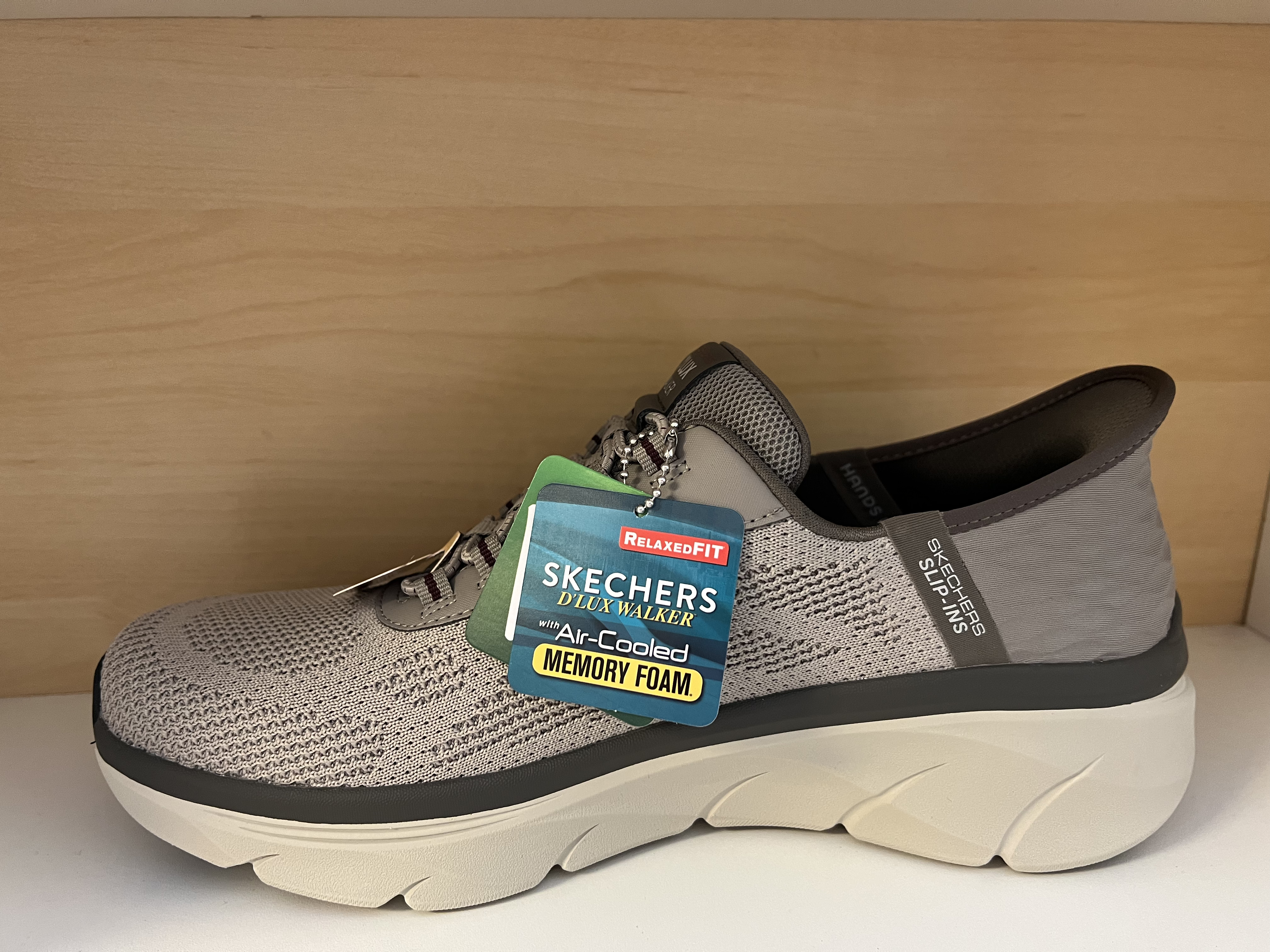 SKECHERS Herr-sko Relaxed Fit (Gott om utrymme för framfoten)  Slip-Ins. Air-Cooled Memory Foam komfort innersula. - 3