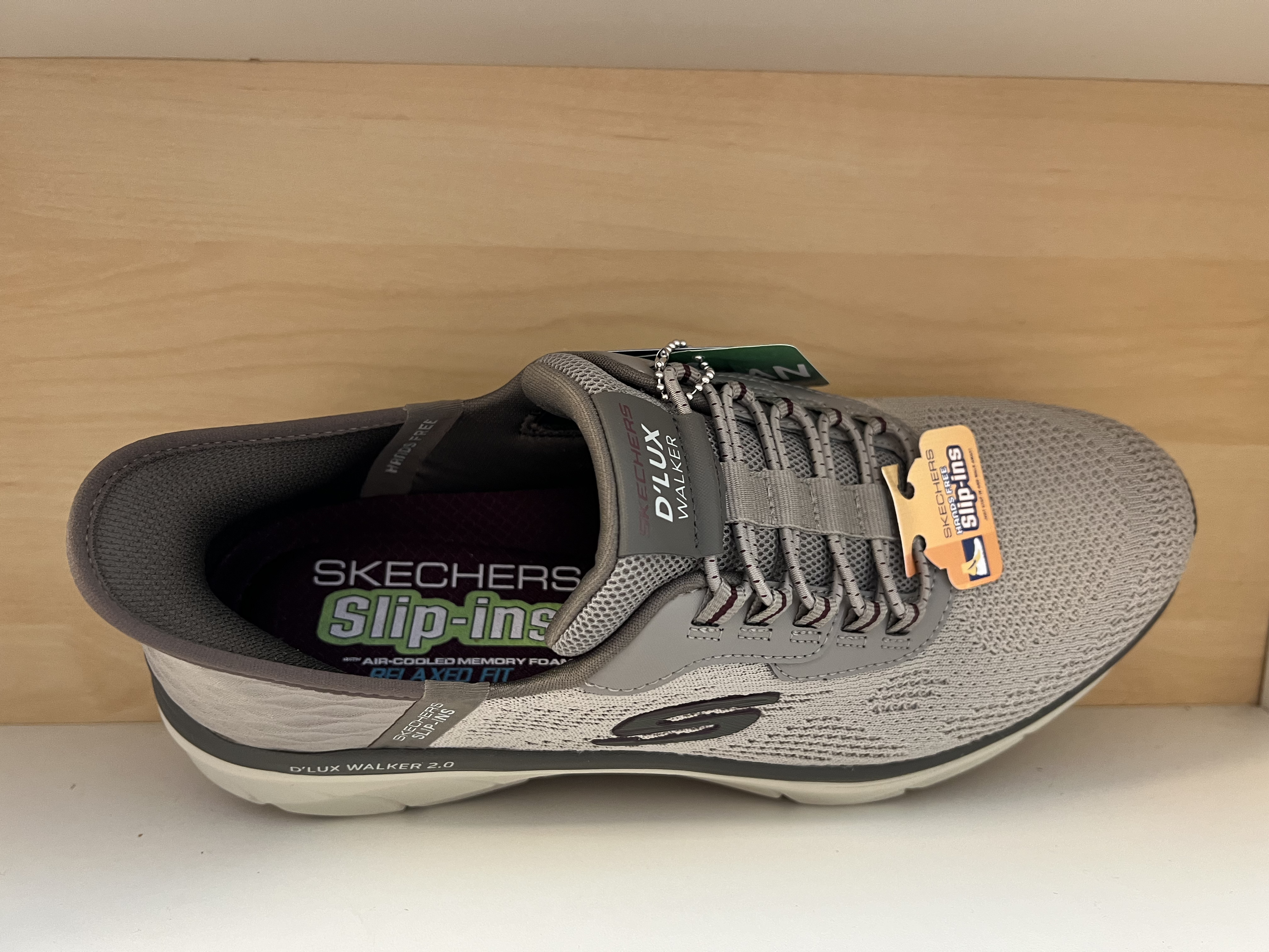 SKECHERS Herr-sko Relaxed Fit (Gott om utrymme för framfoten)  Slip-Ins. Air-Cooled Memory Foam komfort innersula. - 2
