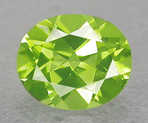 Piedra preciosa de peridoto natural de primera calidad con talla ovalada de 6x5 mm