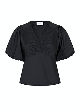 Irina Poplin Blouse Black