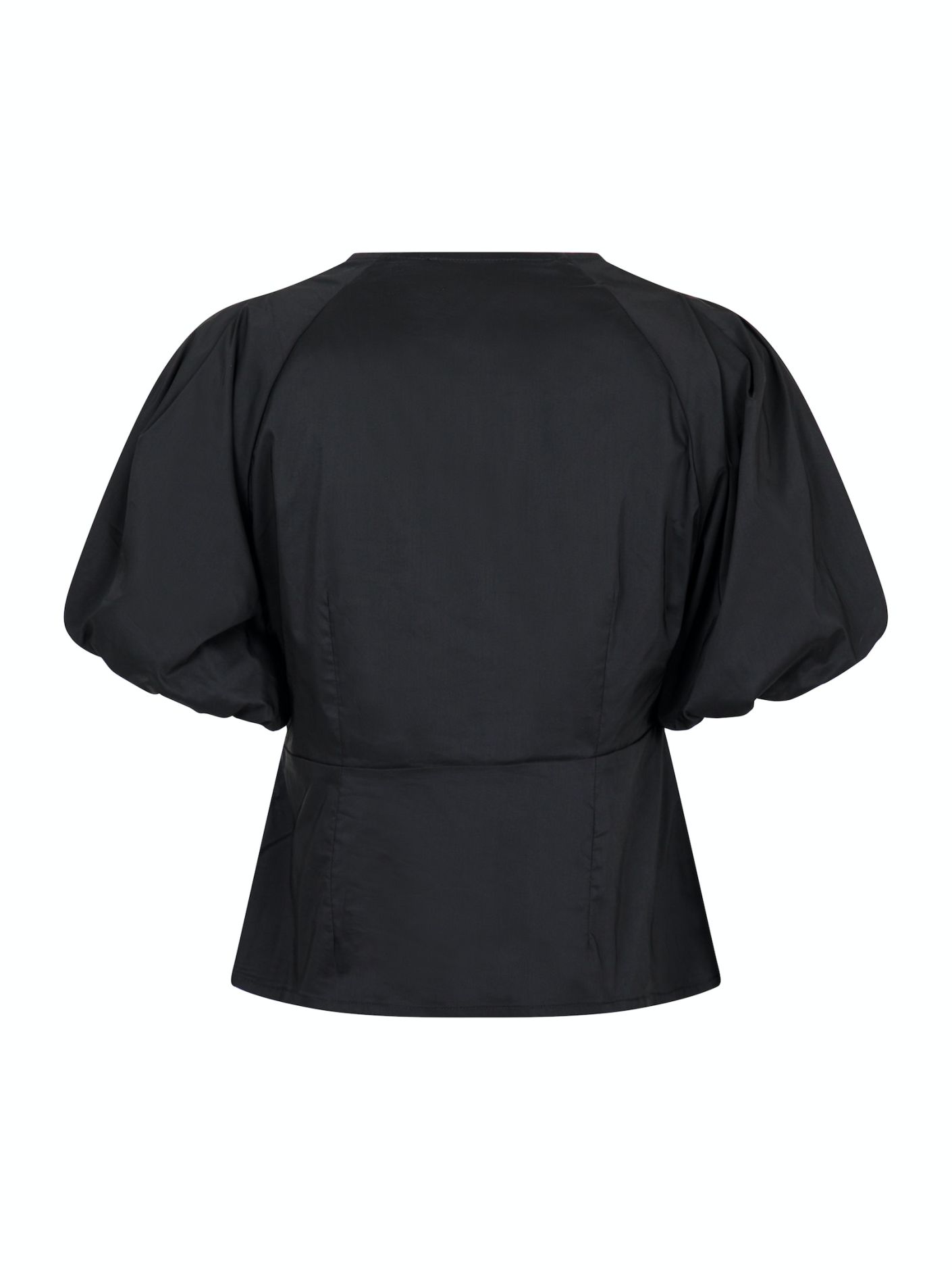 Irina Poplin Blouse Black - 2