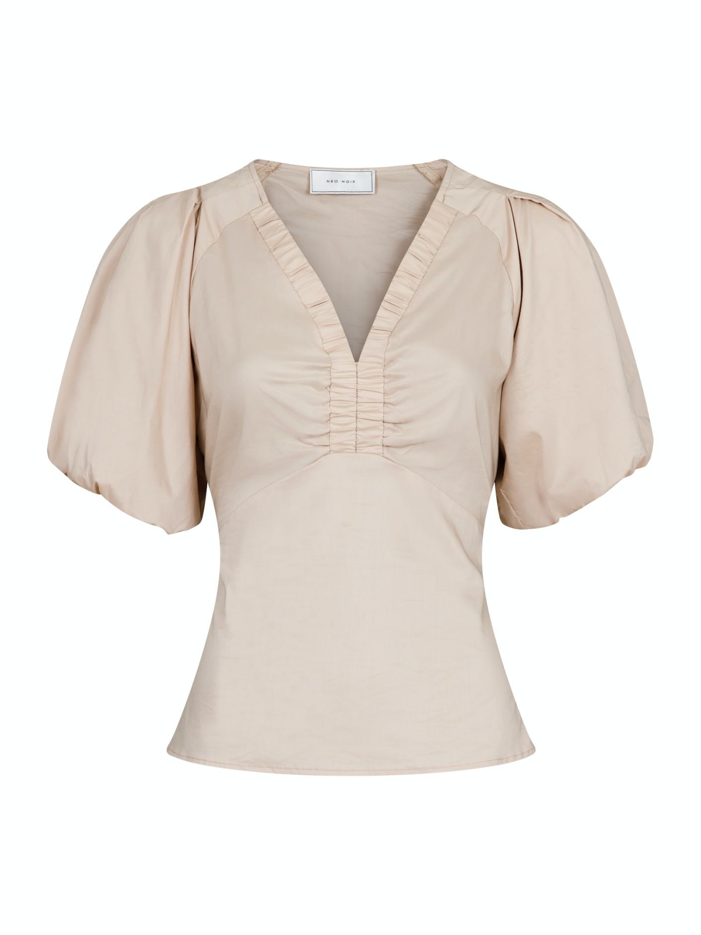 Irina Poplin Blouse Dark Sand