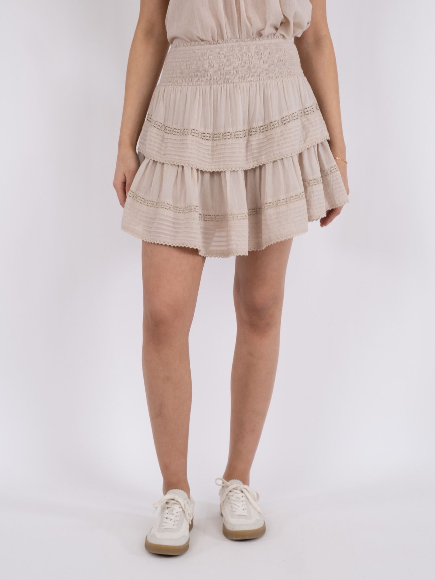 Kenia S Voile Skirt Sand - 3