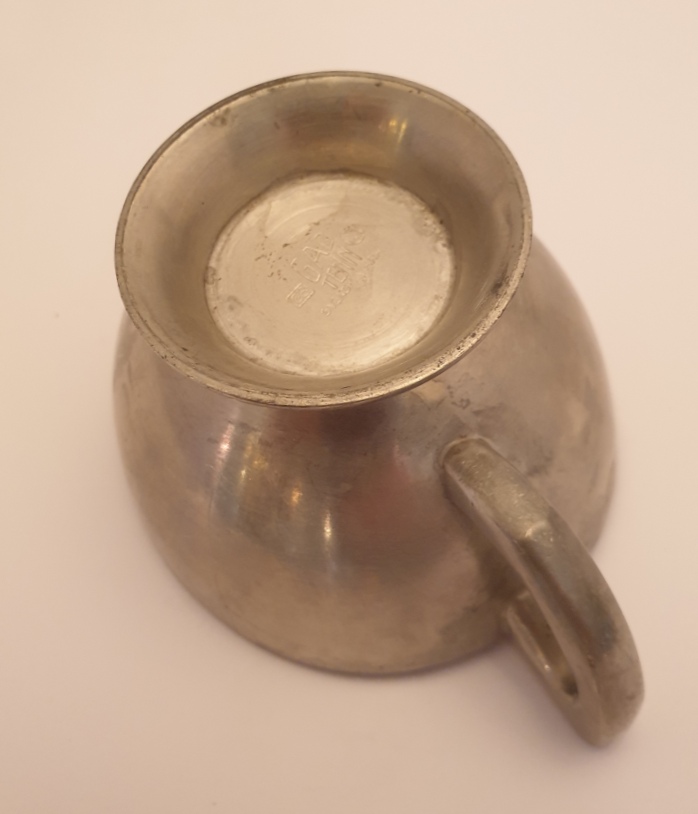 Cream jug GAB pewter 1933 - 2