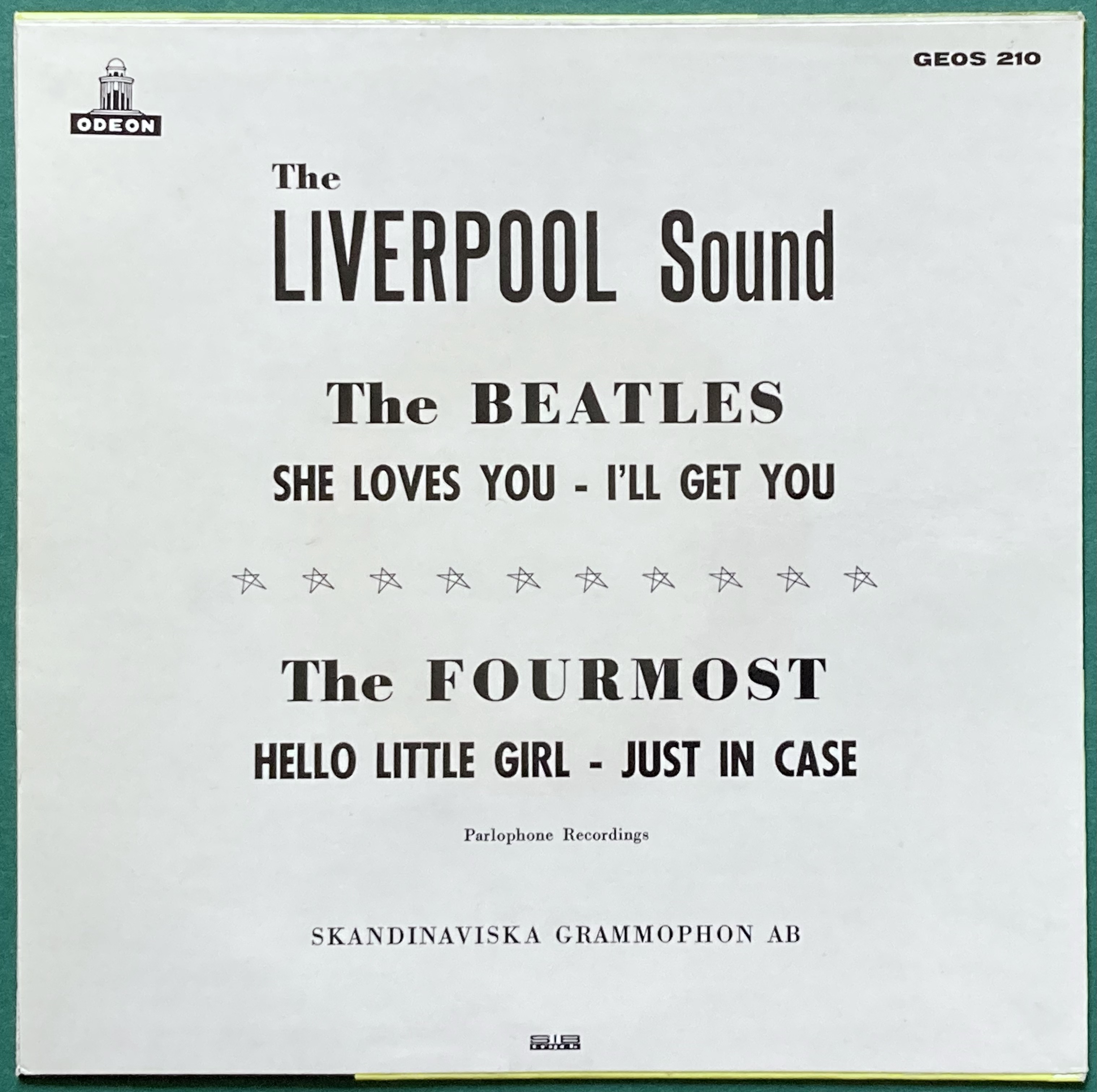 BEATLES - Liverpool sound Swe EP 1963 - 2
