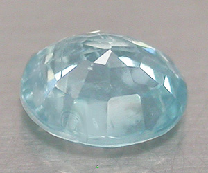 0,54 ct muy bonita piedra preciosa de circón azul natural de talla ovalada - 2