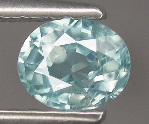 0,54 ct muy bonita piedra preciosa de circón azul natural de talla ovalada