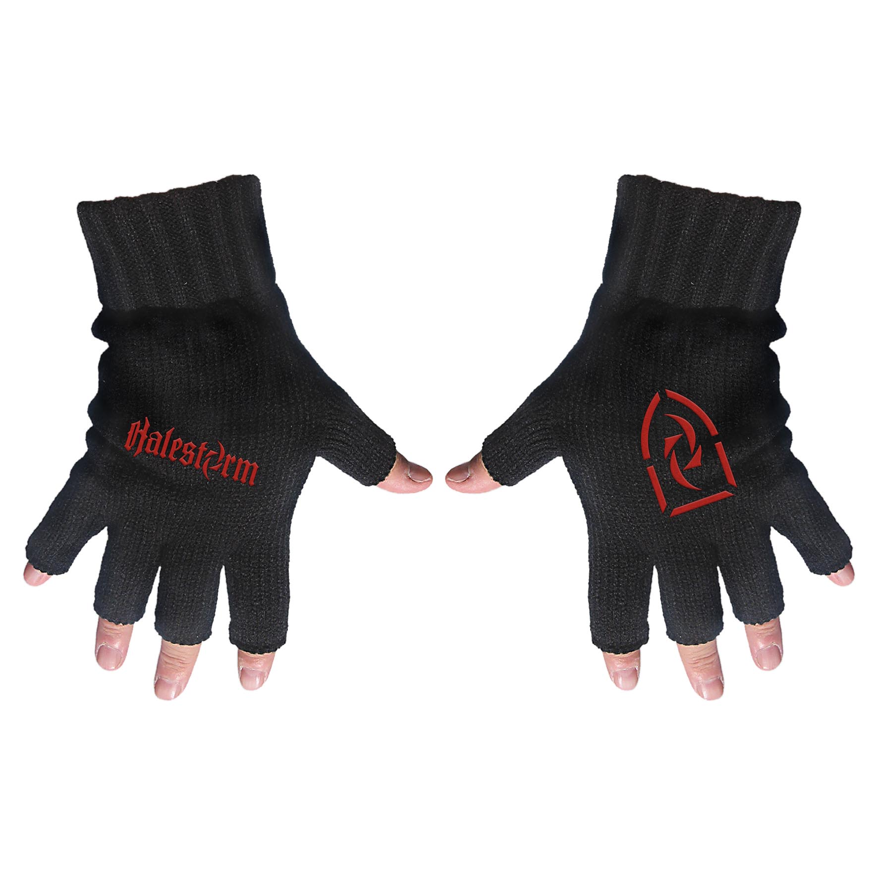 HALESTORM UNISEX FINGERLESS GLOVES - LOGO