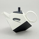 Rolf Sinnemark (Cube 1986) Black/White Teapot with Abstract Decor 26 cm