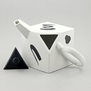 Rolf Sinnemark (Cube 1986) Black/White Teapot with Abstract Decor 26 cm
