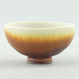 Berndt Friberg (1969) Unique Brown Haresfur Bowl 4 cm