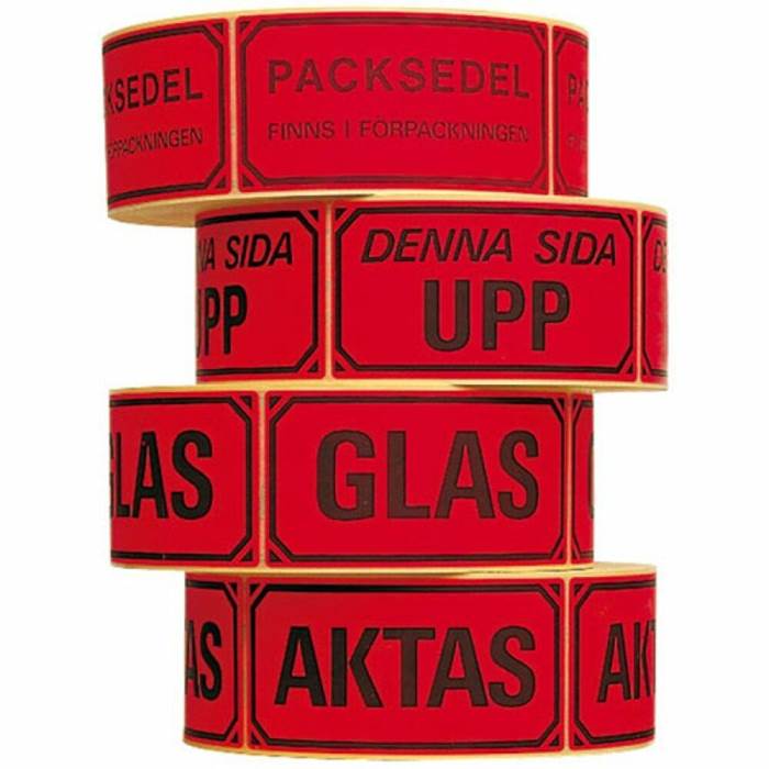 Varningsetikett Packsedel - 2