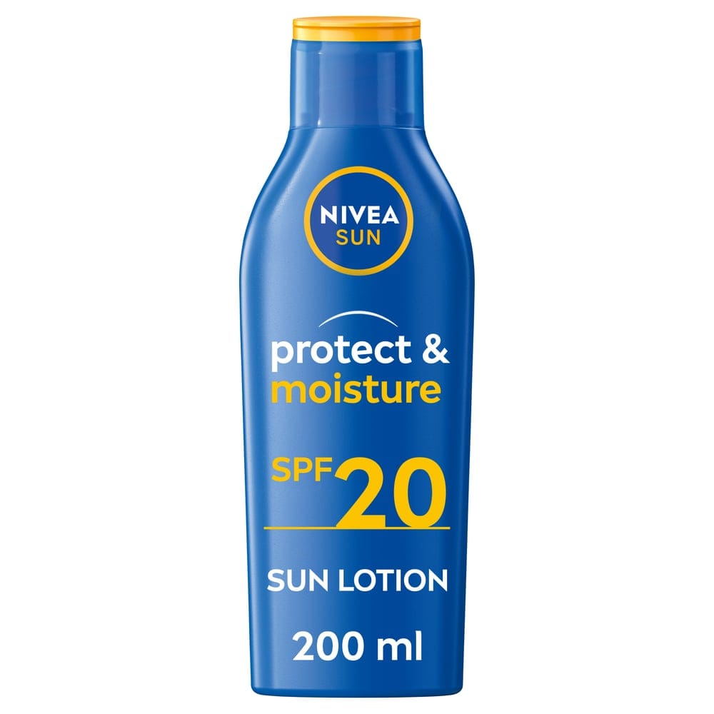 NIVEA SUN Solkräm Protect & Moisture Lotion SPF20, 200 ml