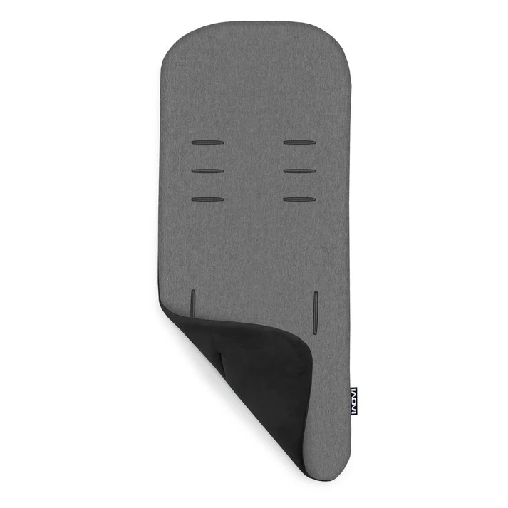 Inovi Sittvagnsdyna Memory Foam Reversible - Black/Grey
