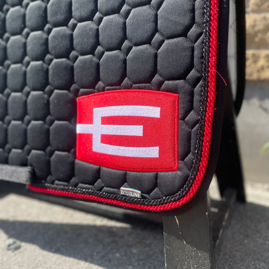 EQUILINE HOPPSCHABRAK MED E-LOGGA BLACK/RED - 2