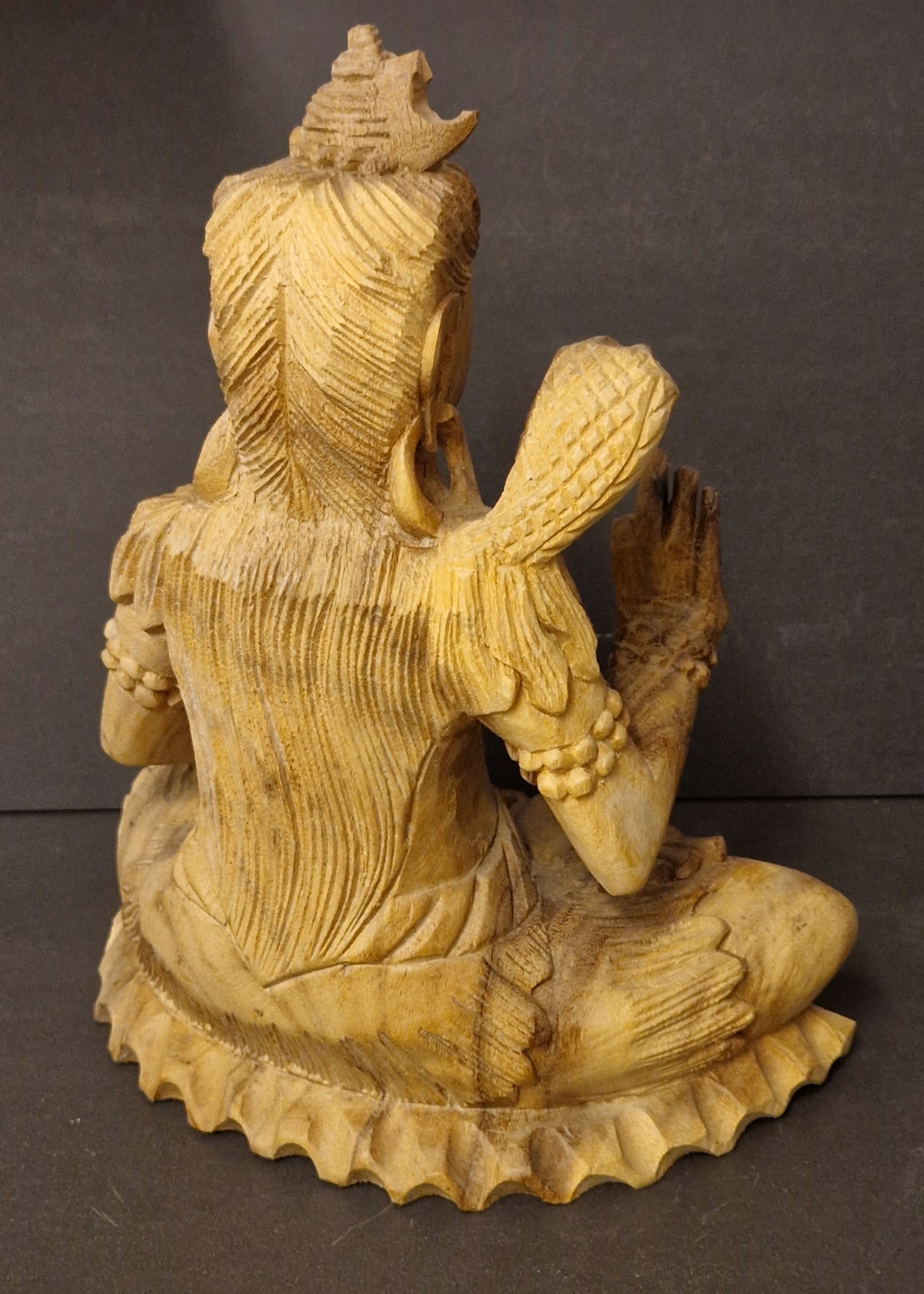 Shiva Staty handsnidad i trä - 30cm -#1 - 2