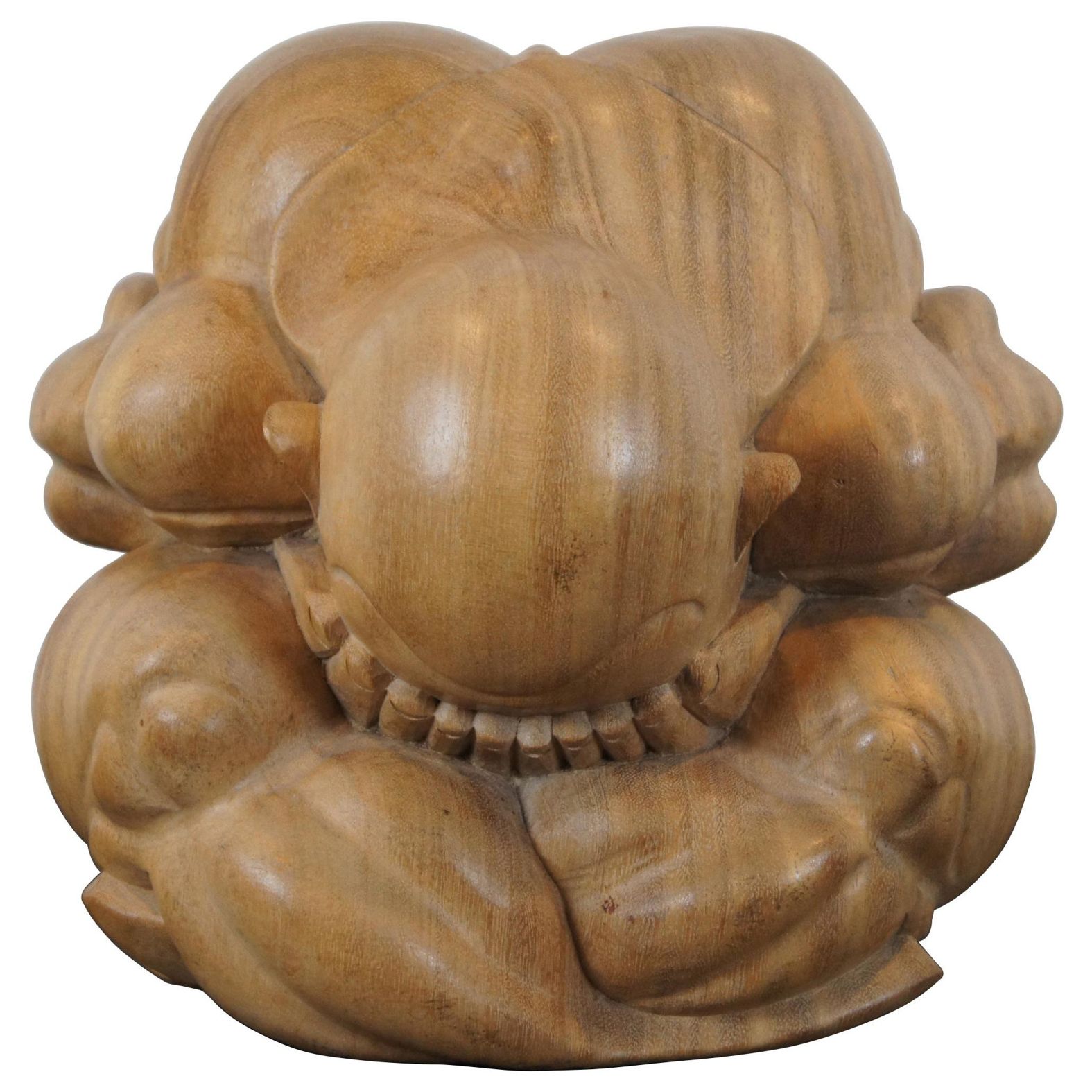 Gråtande Yogi Trästaty  25cm