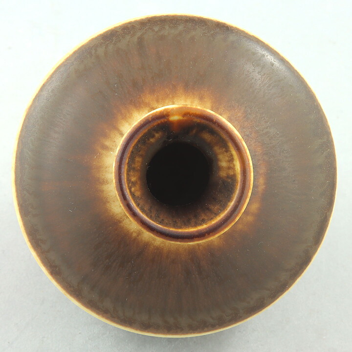 ベルント・フリーベリ  一点もの  茶色のベース  兎毫斑  8cm  1975年