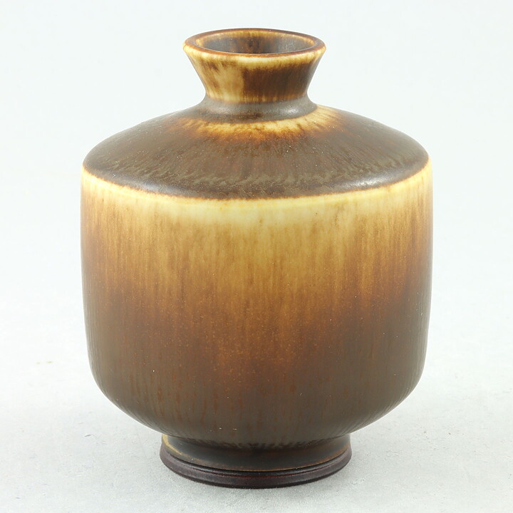 ベルント・フリーベリ  一点もの  茶色のベース  兎毫斑  8cm  1975年