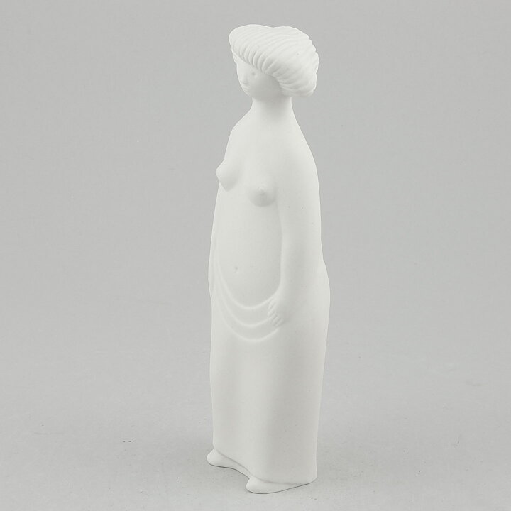 Stig Lindberg (Parian 1977) Matte White Lilla Eva Sculpture 18 cm  <with Box> (2)
