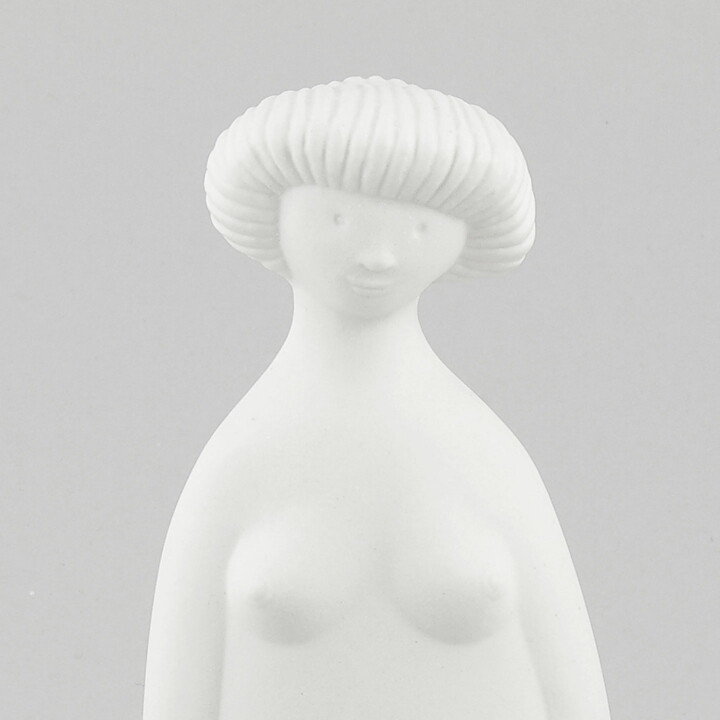 Stig Lindberg (Parian 1977) Matte White Lilla Eva Sculpture 18 cm  <with Box> (2)
