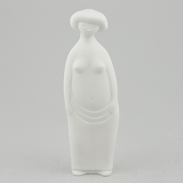 Stig Lindberg (Parian 1977) Matte White Lilla Eva Sculpture 18 cm  <with Box> (2)