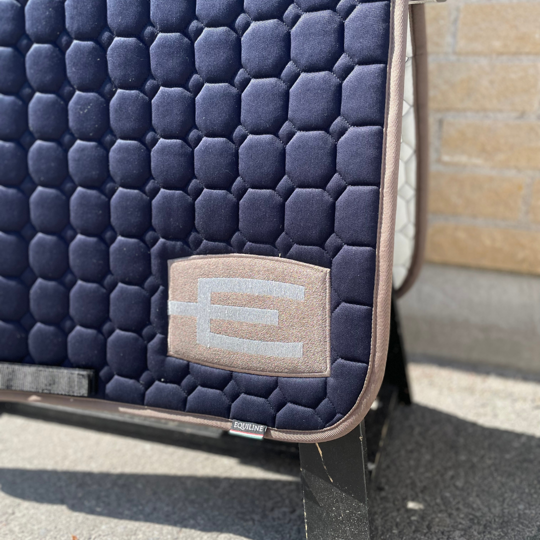 EQUILINE HOPPSCHABRAK MED E-LOGGA NAVY/CAPPUCCINO/SILVER - 2