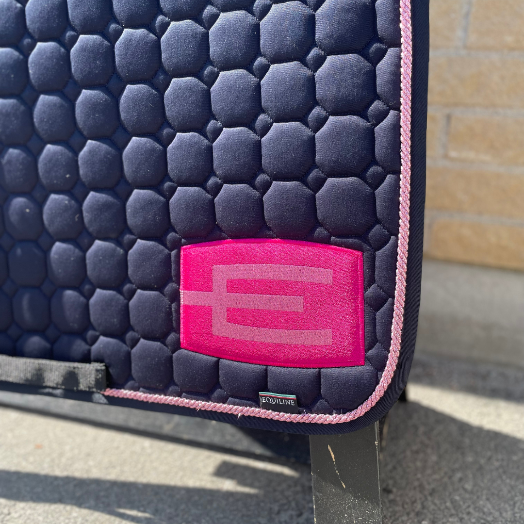 EQUILINE HOPPSCHABRAK MED E-LOGGA NAVY/PINK/GLITTERPINK - 2