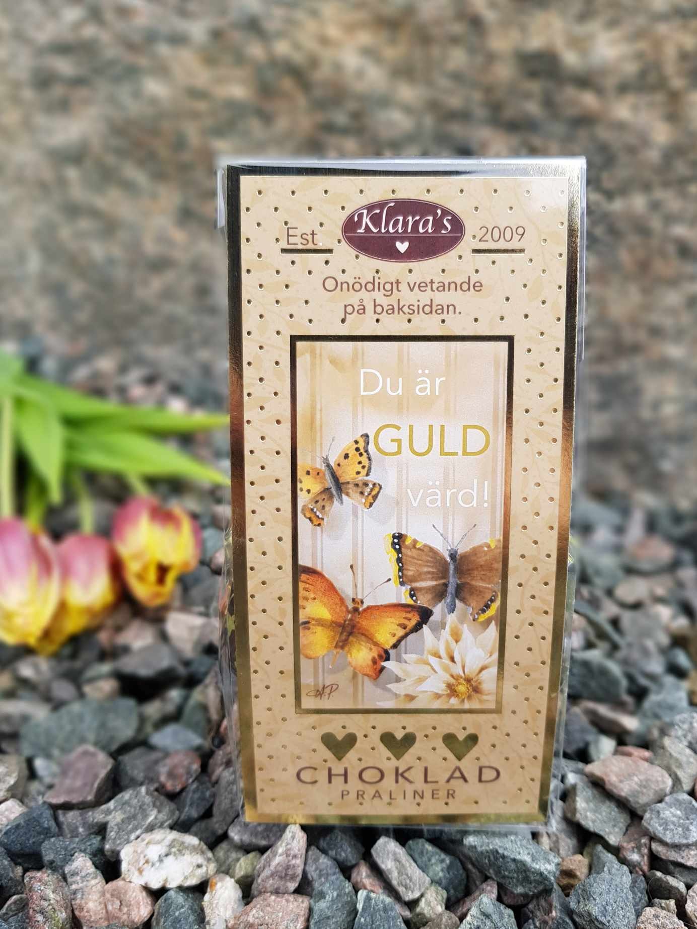 Chokladpraliner Du är Guld värd
