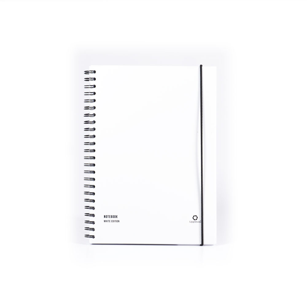 Anteckningsbok A5 –  White Edition – Upplevas 