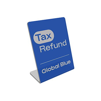 Tax Refund Acrylic Stand Blue