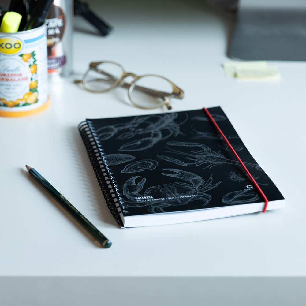 Notebook A5 - Shellfish paradise - Upplevas 