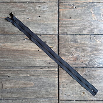 Dragkedja 40 cm, svart
