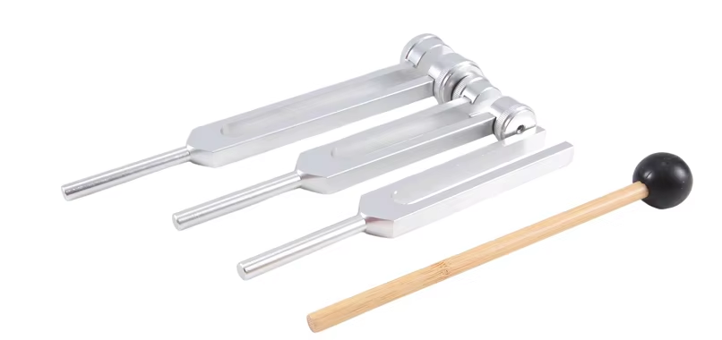 Stämgaffel Healing set med  justerbart vikter, mallet med påse  se bild - 4