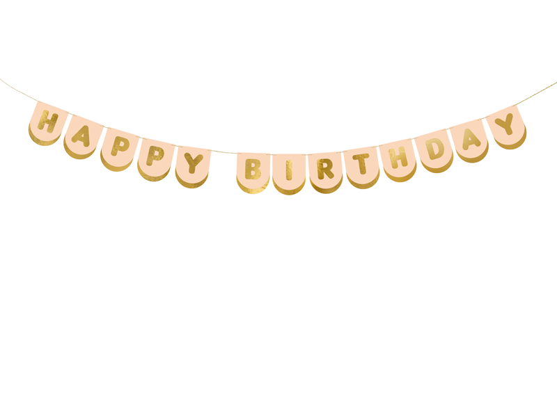 Girlang - Happy Birthday - Rosa