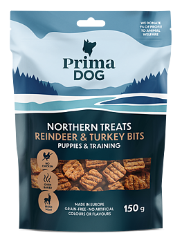 PrimaDog Northern Treats Reindeer & Turkey Bits 150g