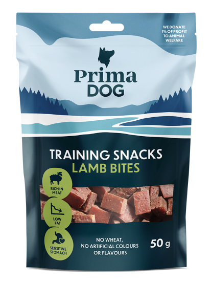 PrimaDog Training Snacks 50g - Tuna Bites - Lamb Bites - Duck Bites - Chicken Bites - 2