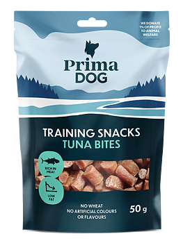 PrimaDog Training Snacks 50g - Tuna Bites - Lamb Bites - Duck Bites - Chicken Bites