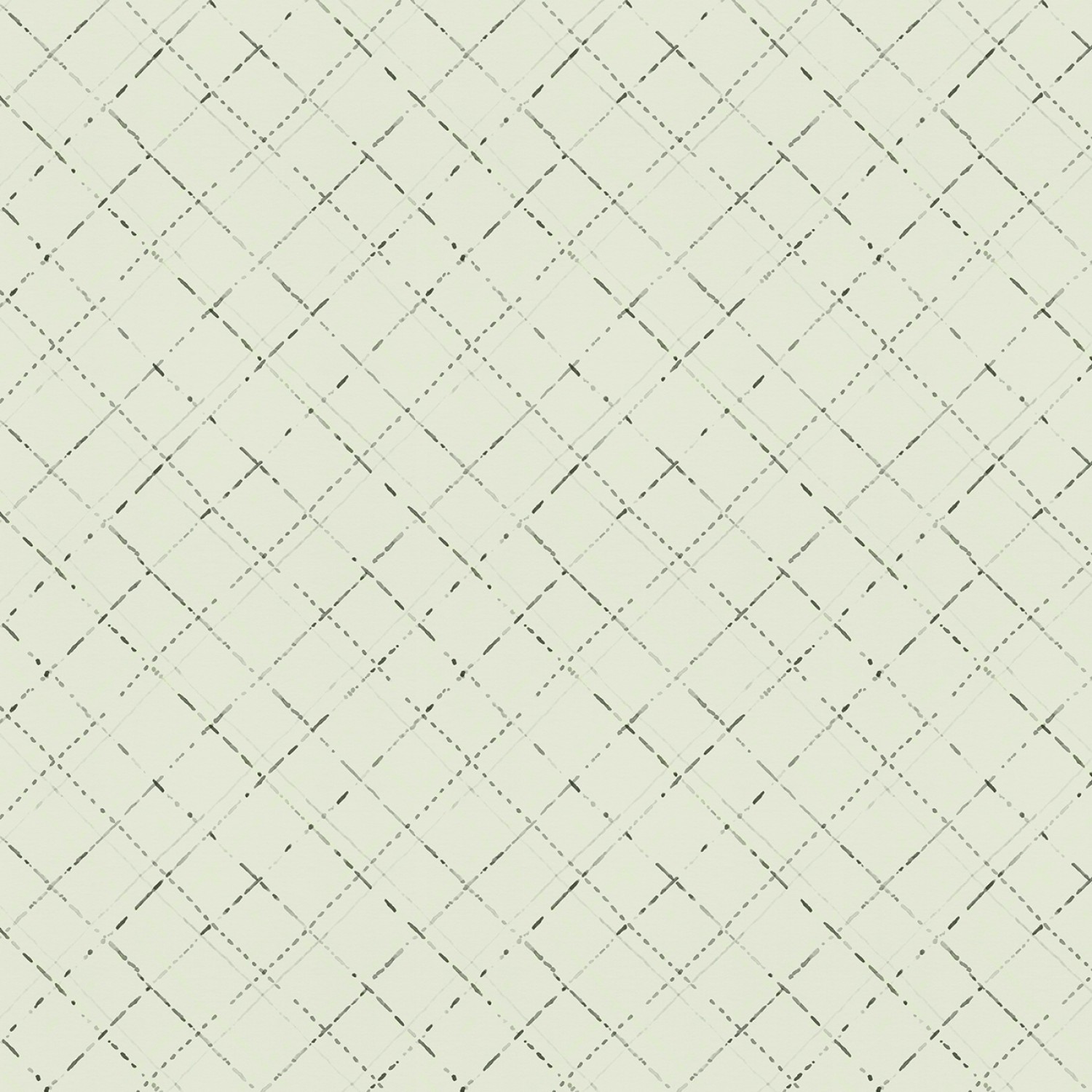 Green Diagonal Plaid - Au Naturel (30 x 110 cm)