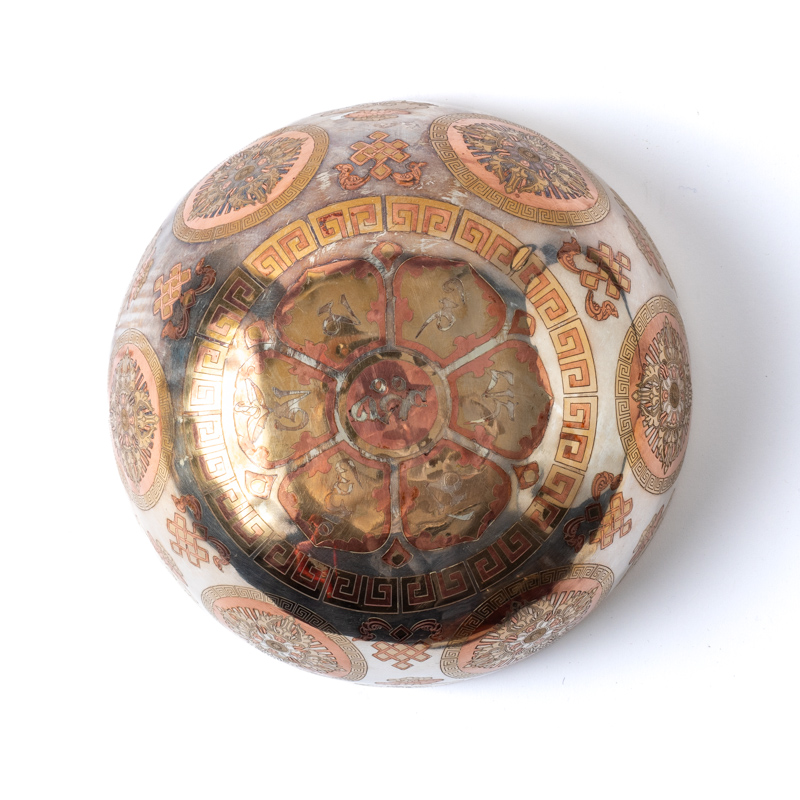 Silverpläterad sångskål Buddha Shakyamuni 23 cm - 3