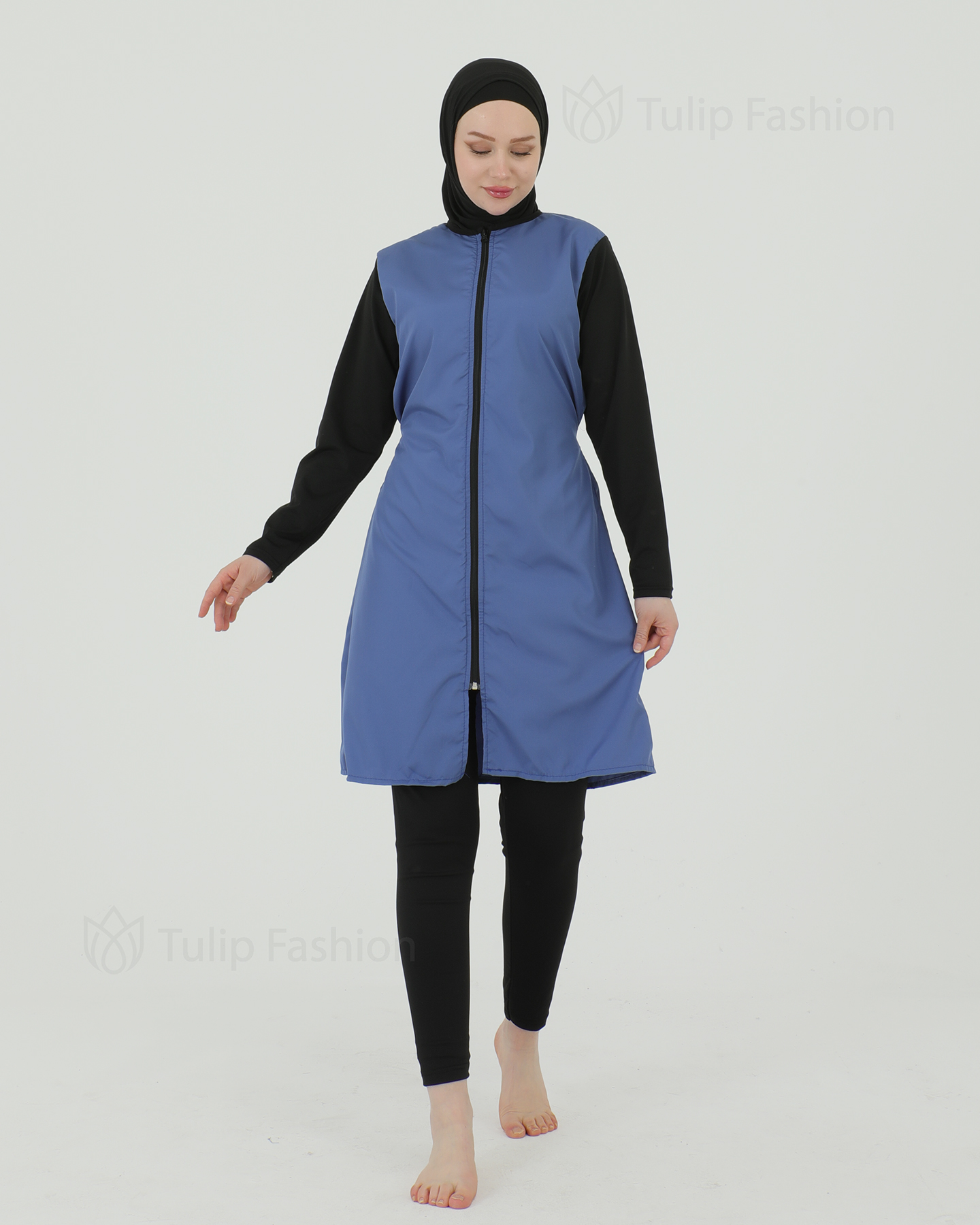 Muslim Swimsuit with hijab - Blue