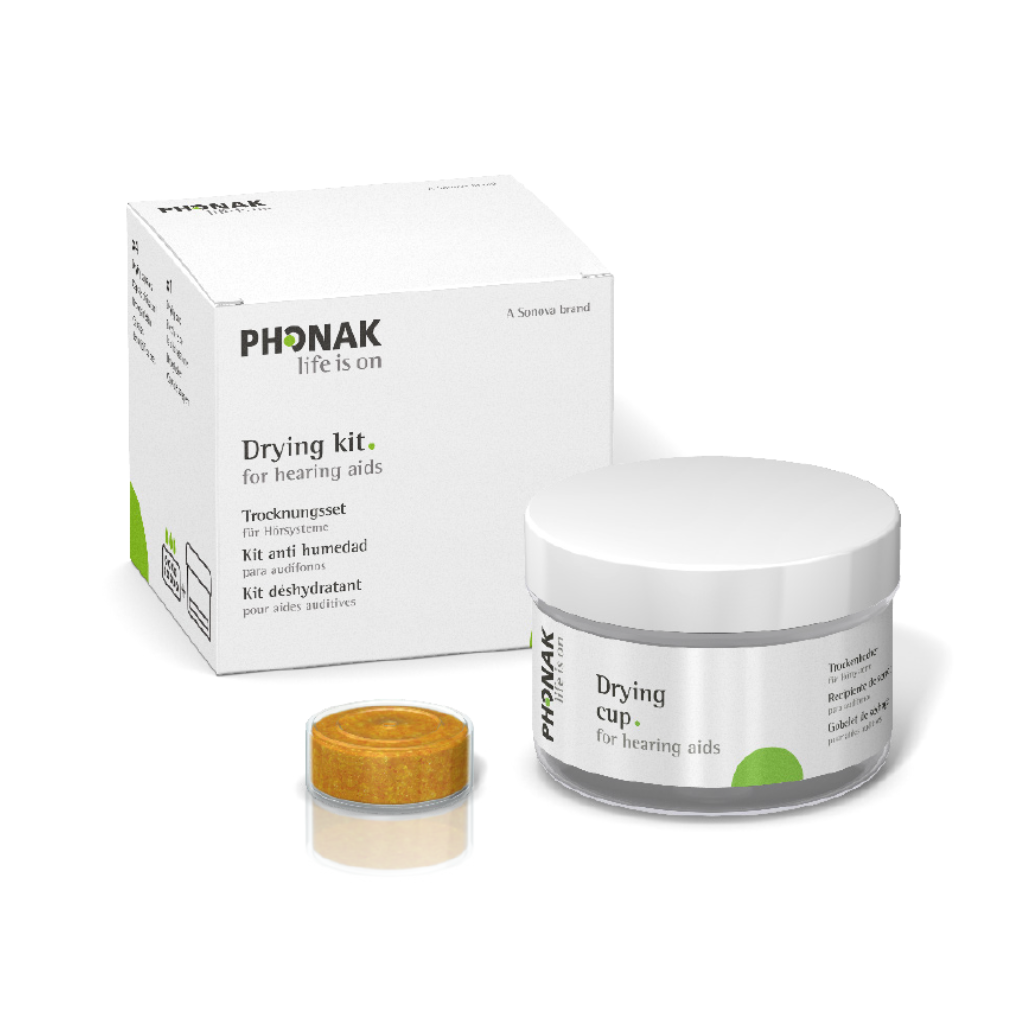 Avfuktningspaket, 4 avfuktningskapslar + behållare