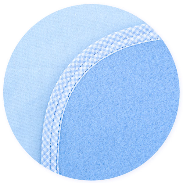Large blanket with name. Teddy bear on the moon.  Blue - 6