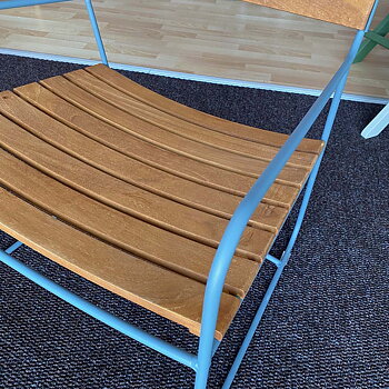 Surprising Fåtölj + Fotpall (Teak/Storm Grey) - Designfynd/Skyltex* - Fermob