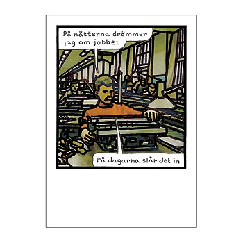 Postcard Jan Stenmark "Jobbet"