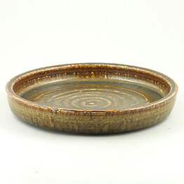 Edith Sonne Bruun (Saxbo 1951–1968) Brown Sturdy Dish 28 cm